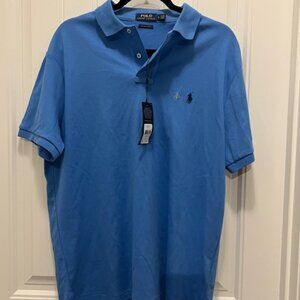 Ralph Lauren Men’s Classic Light Blue  Polo Shirt – Blue – Size LG